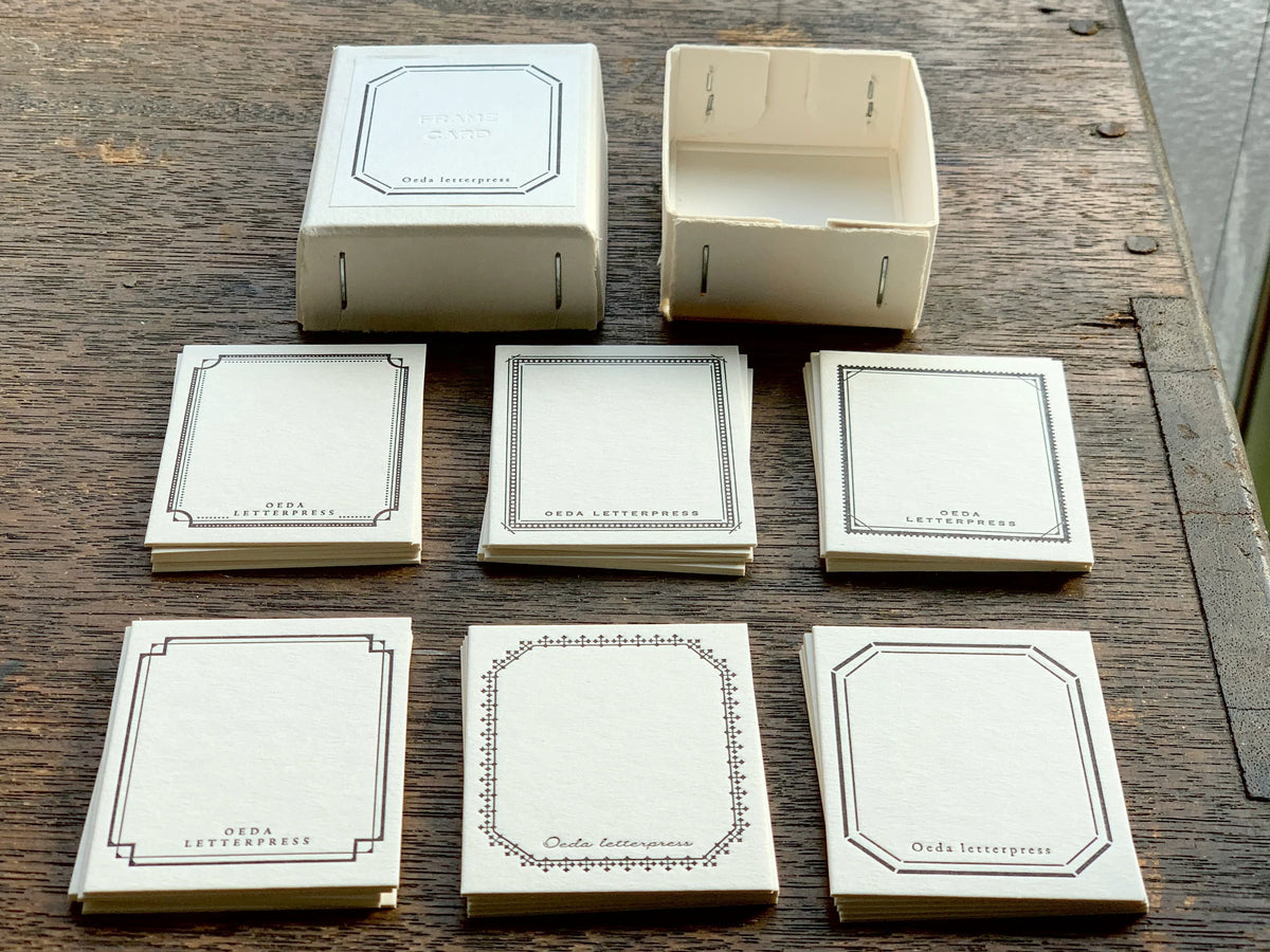 Letterpress Mini Frame Card Box