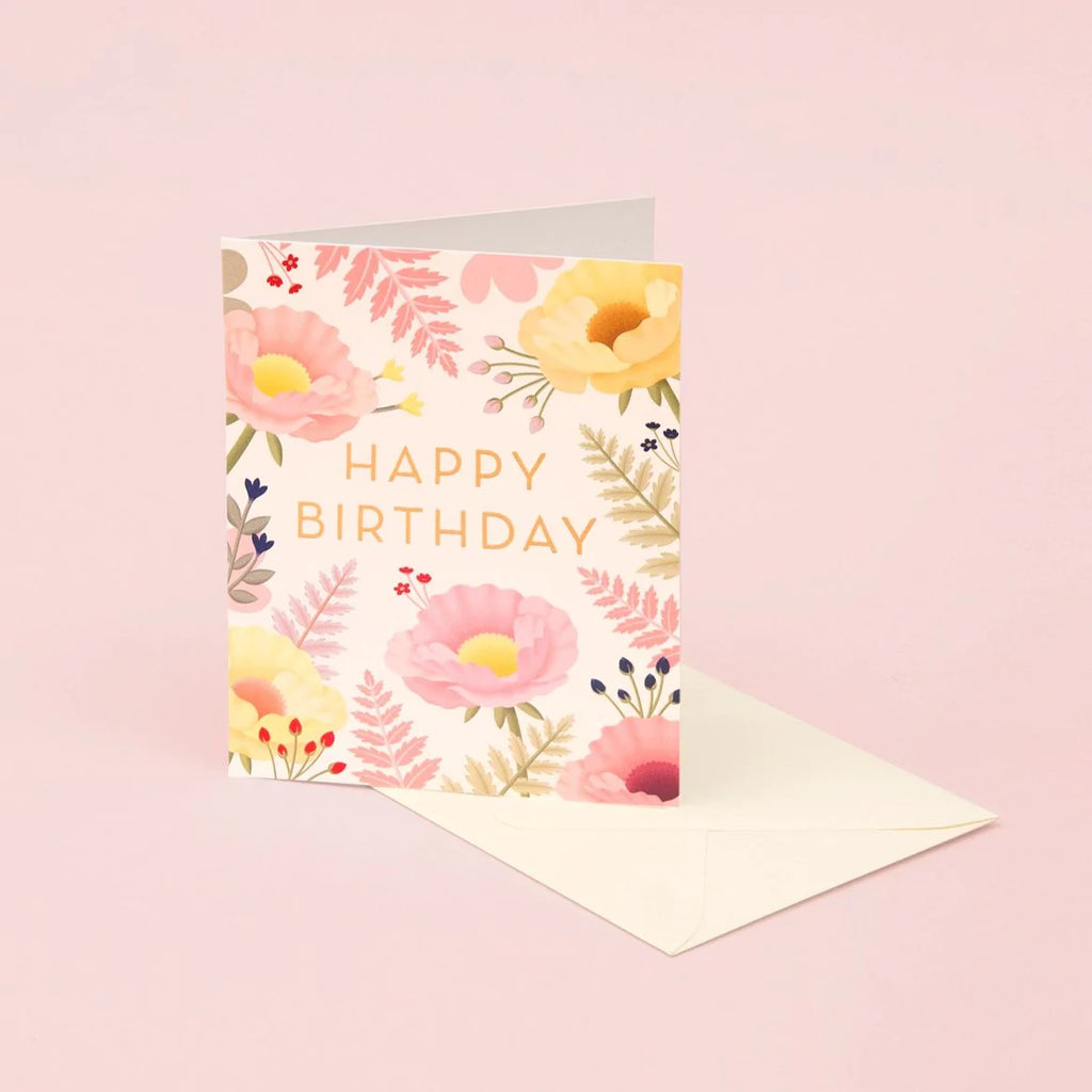 Oriental Poppy Birthday Card | Paper & Cards Studio