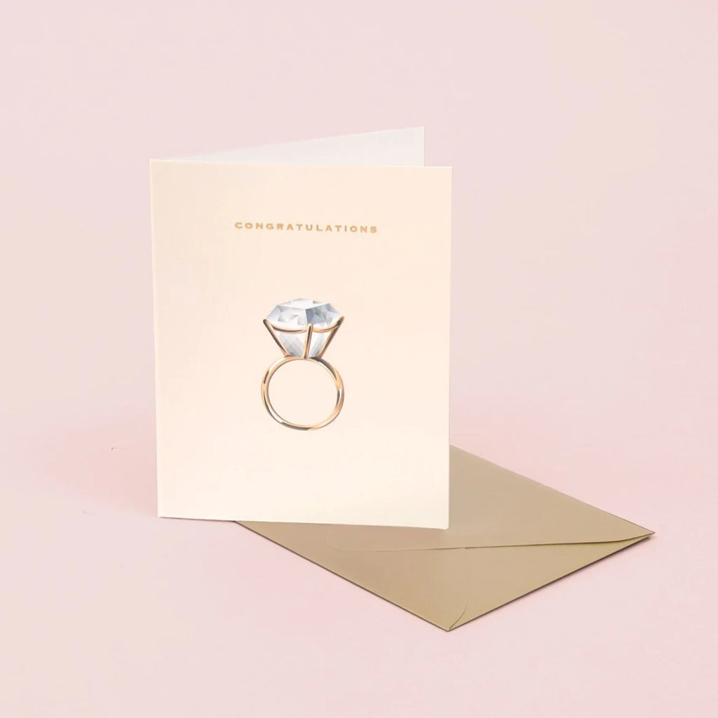 Diamond Ring Congratulations Card | Paper & Cards Studio