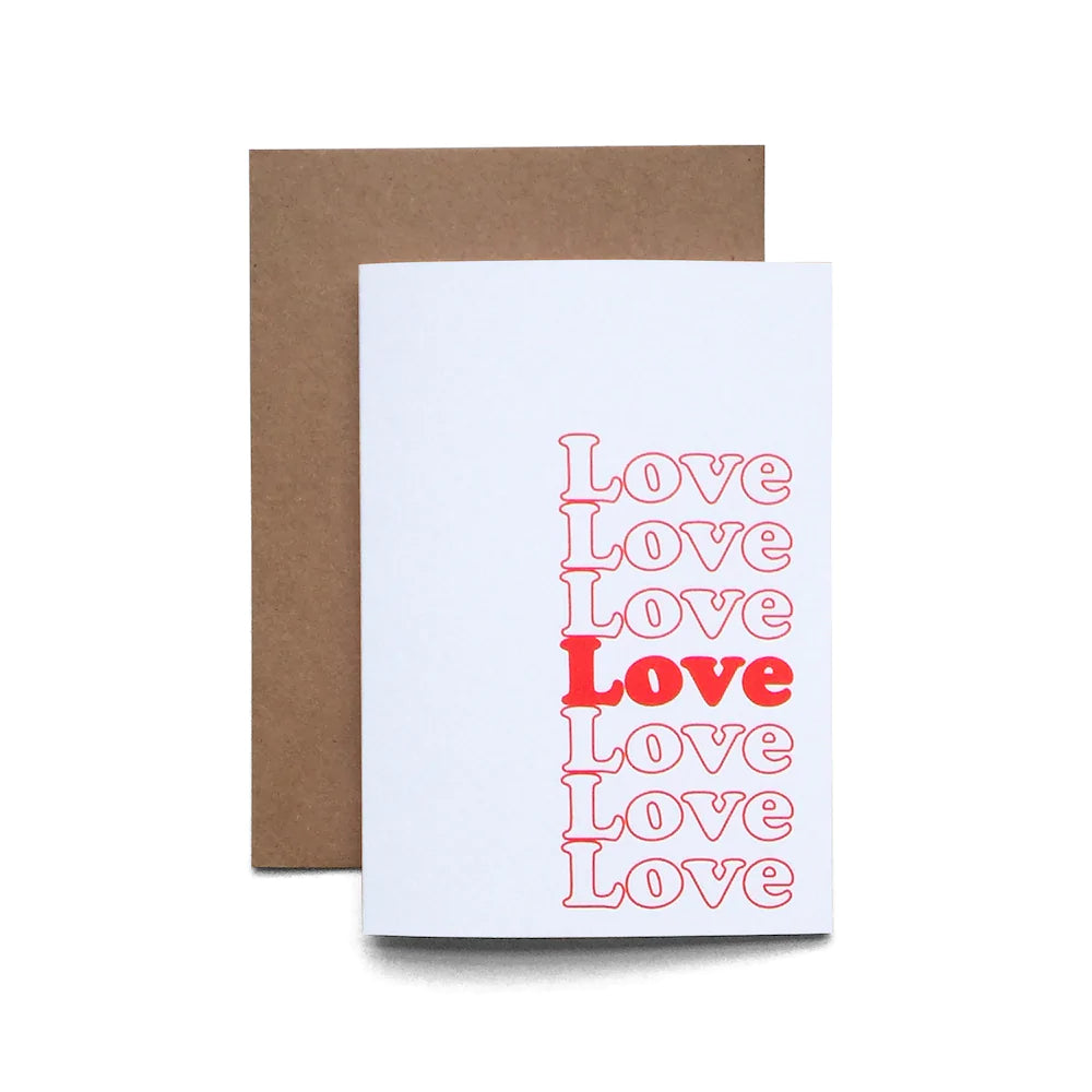Love, Love, Love Card | Paper & Cards Studio