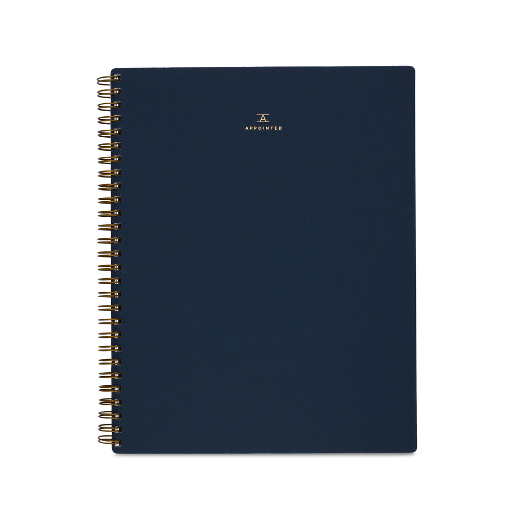 Appointed Notebook in Oxford Blue, Lined/Grid/Blank | Paper & Cards Studio