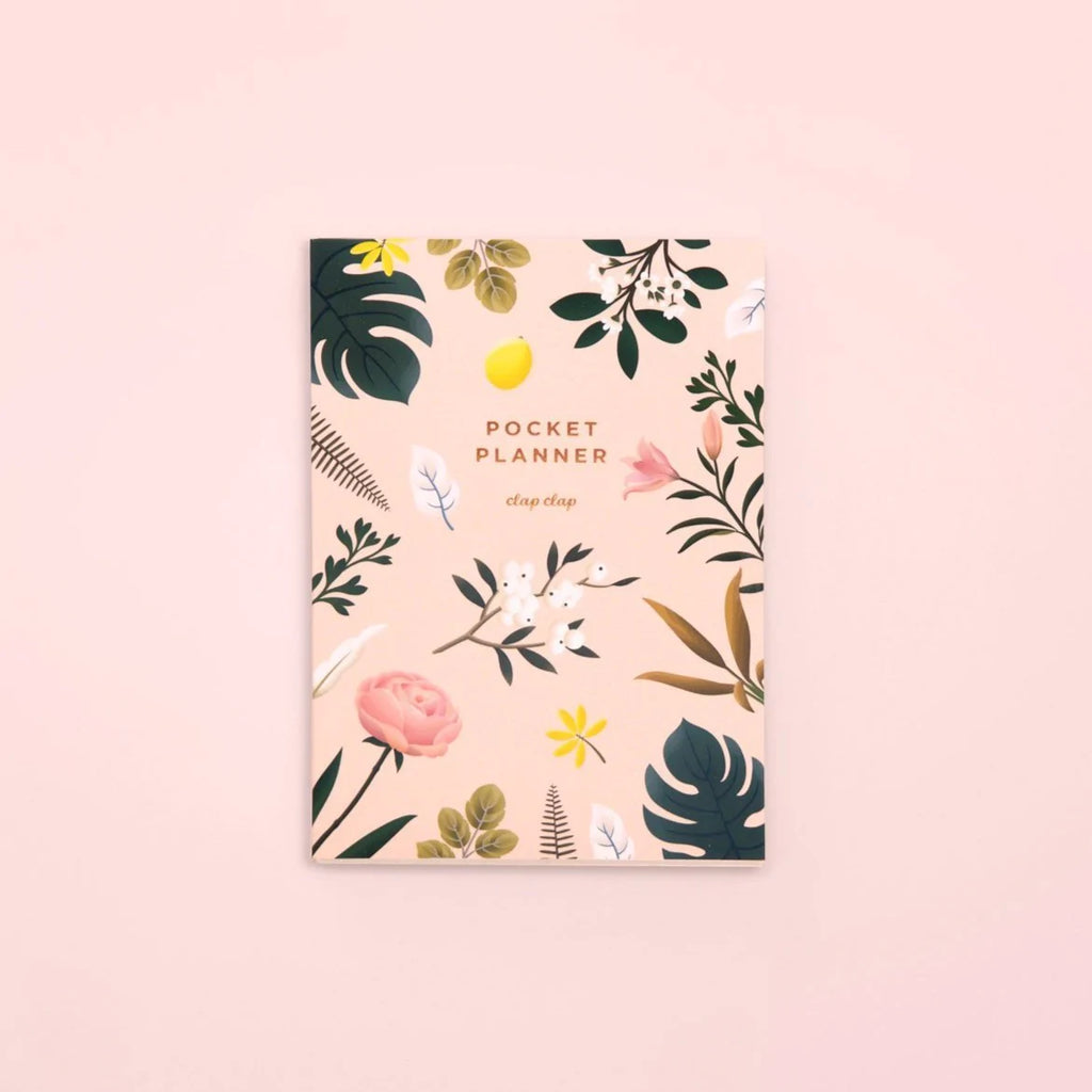 Botanical Pocket Planner - Pink | Paper & Cards Studio