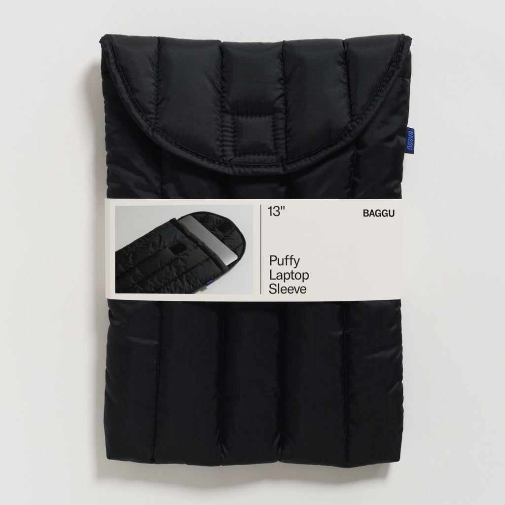 Baggu Puffy Laptop Sleeve 13" - Black | Garian Hong Kong Lifestyle Concept Store