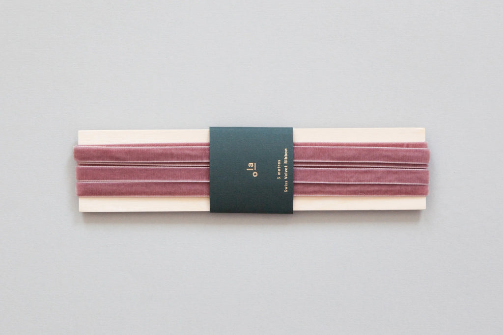 Swiss Velvet Ribbon Reel in Clay | Paper & Cards Studio