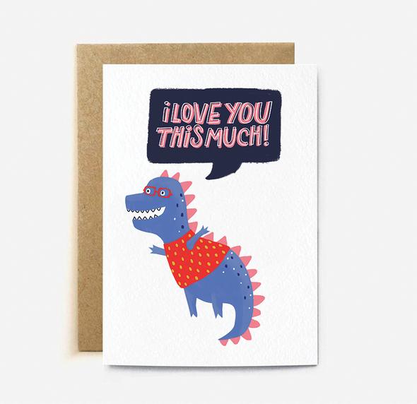 Love You This Much Card | Paper & Cards Studio