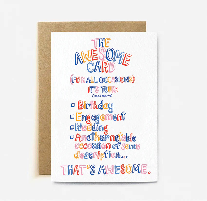 The Awesome Card | Paper & Cards Studio