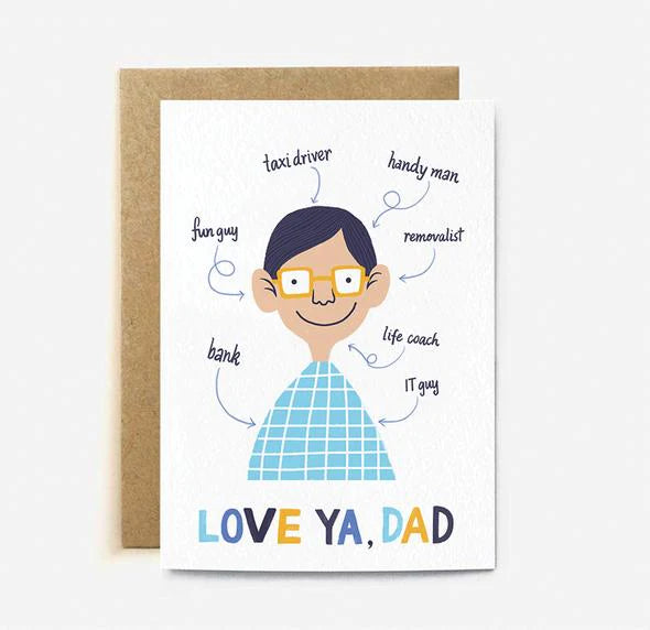 Love Ya, Dad Card | Paper & Cards Studio