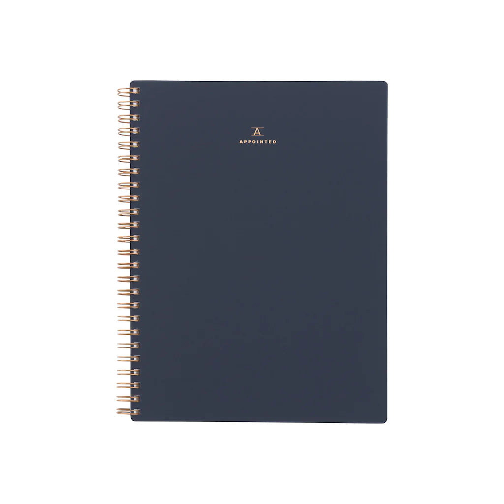 Appointed Workbook in Oxford Blue, Lined/Grid/Blank | Paper & Cards Studio