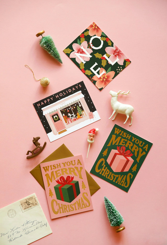 Christmas Present Card - Pink | Paper & Cards Studio