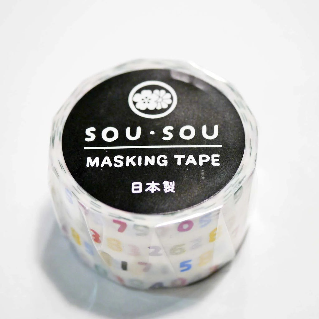 Sou Sou Number Masking Tape | Paper & Cards Studio