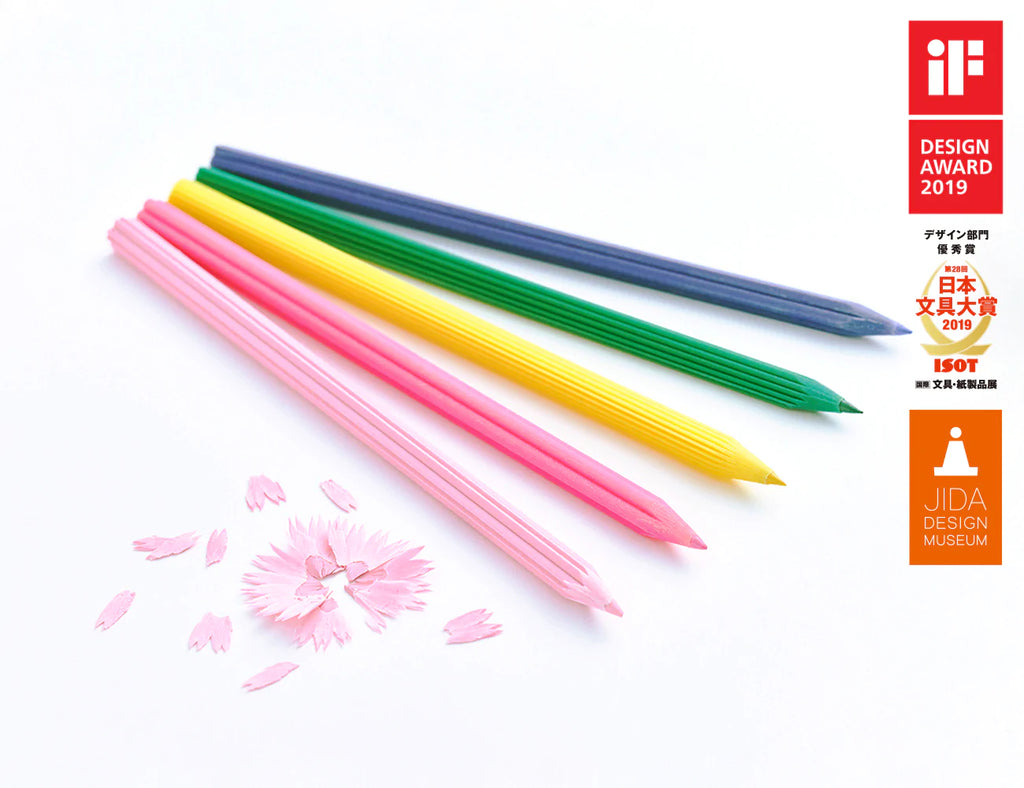Flower Coloured Pencils with Sharpener | Paper & Cards Studio