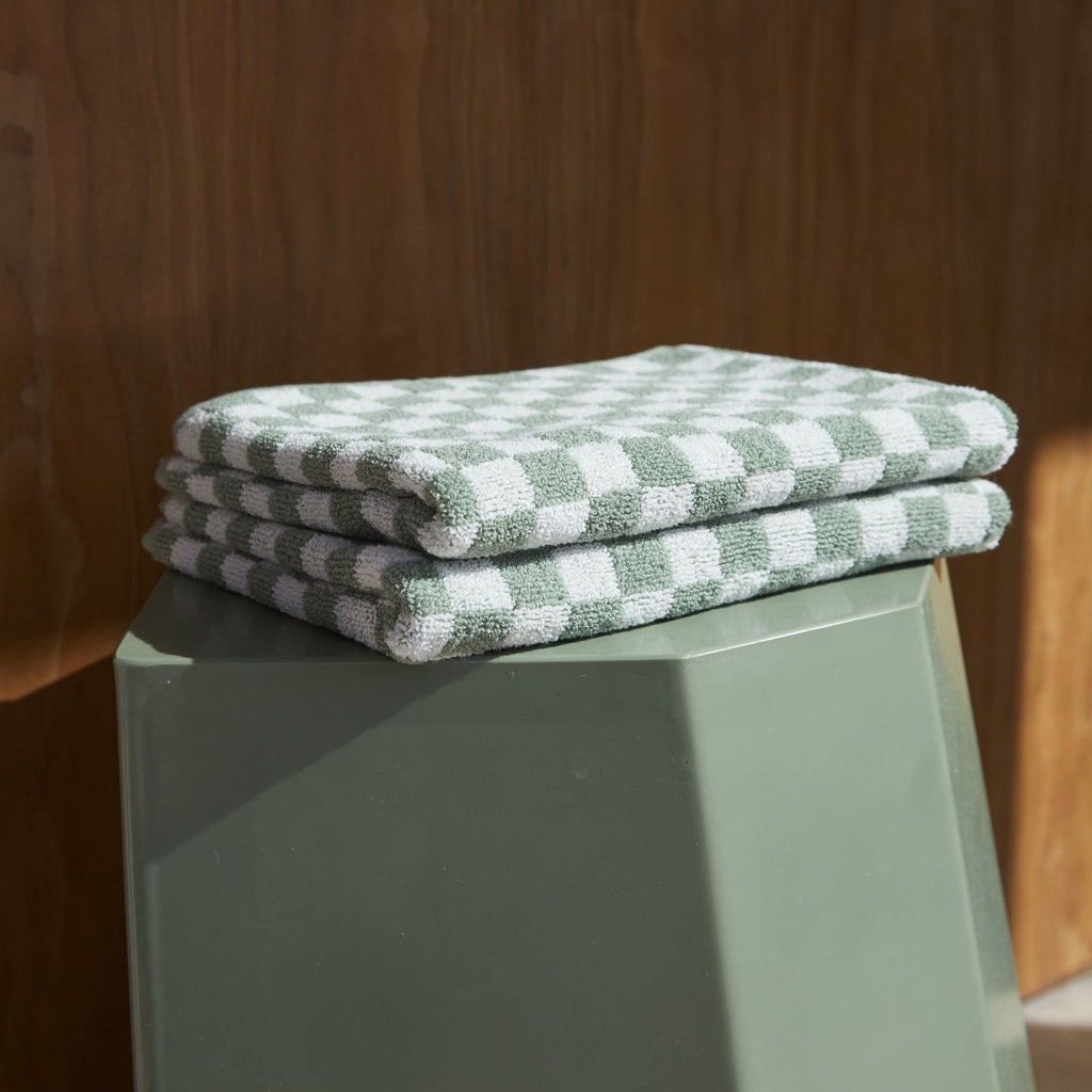 Josephine Hand Towel in Sage and Chalk | Baina | Garian Hong Kong Lifestyle Concept Store