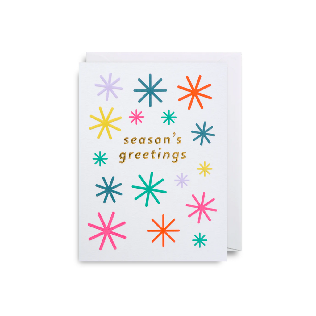 Season's greetings holiday mini card 