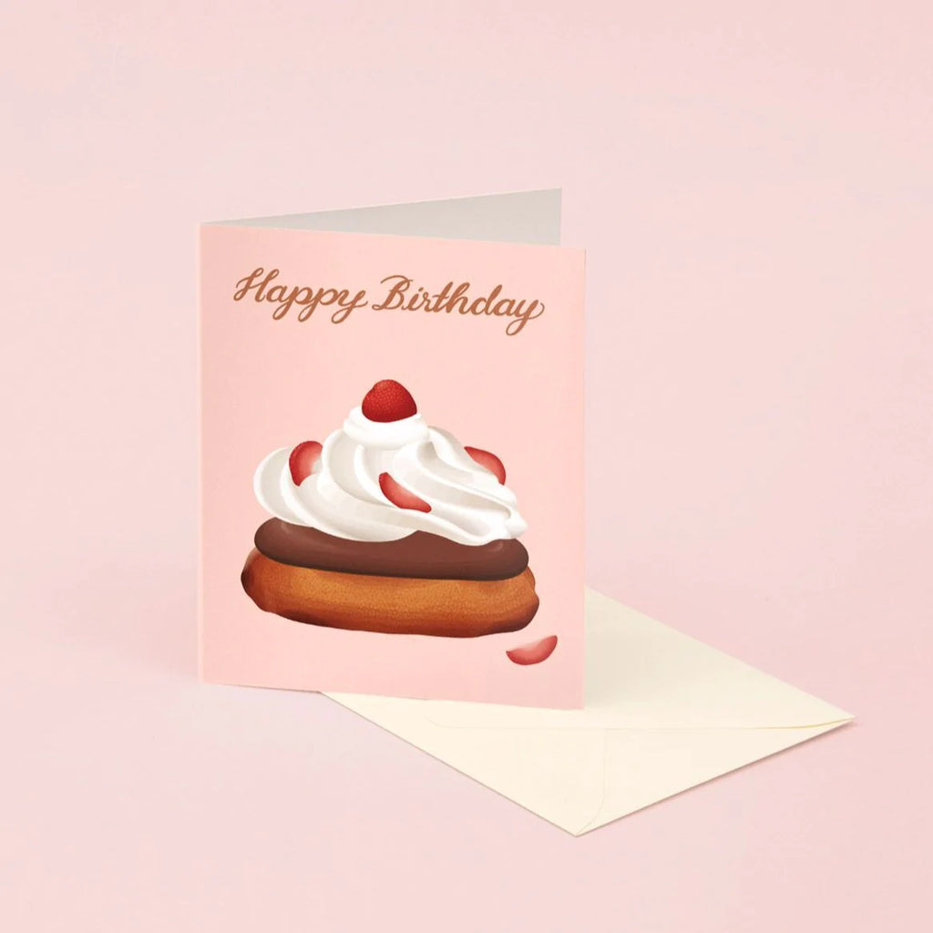 Strawberry Donut Happy Birthday | Paper & Cards Studio