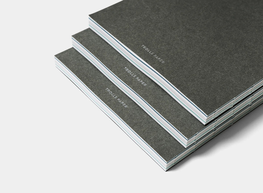 Arian Paper Trolls Paper Caprice Notebook in Melange Gray