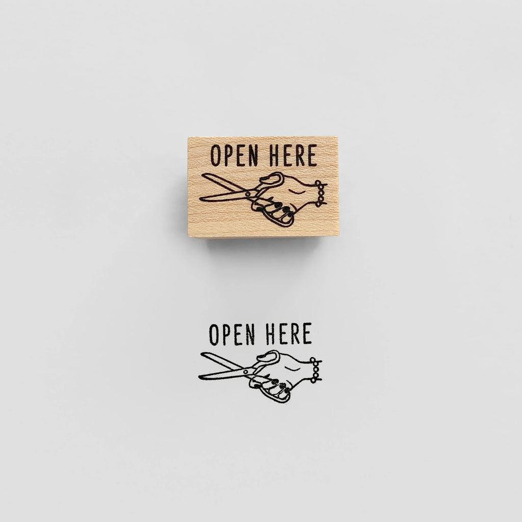 Open Here Stamp | Paper & Cards Studio