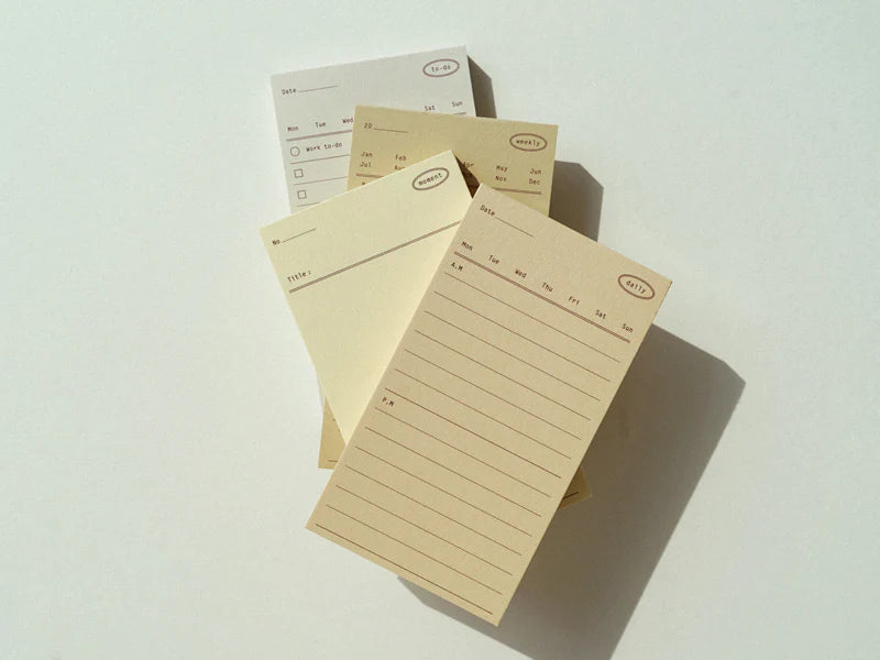 Plain Memo Pad - Moment Memo | Paper & Cards Studio