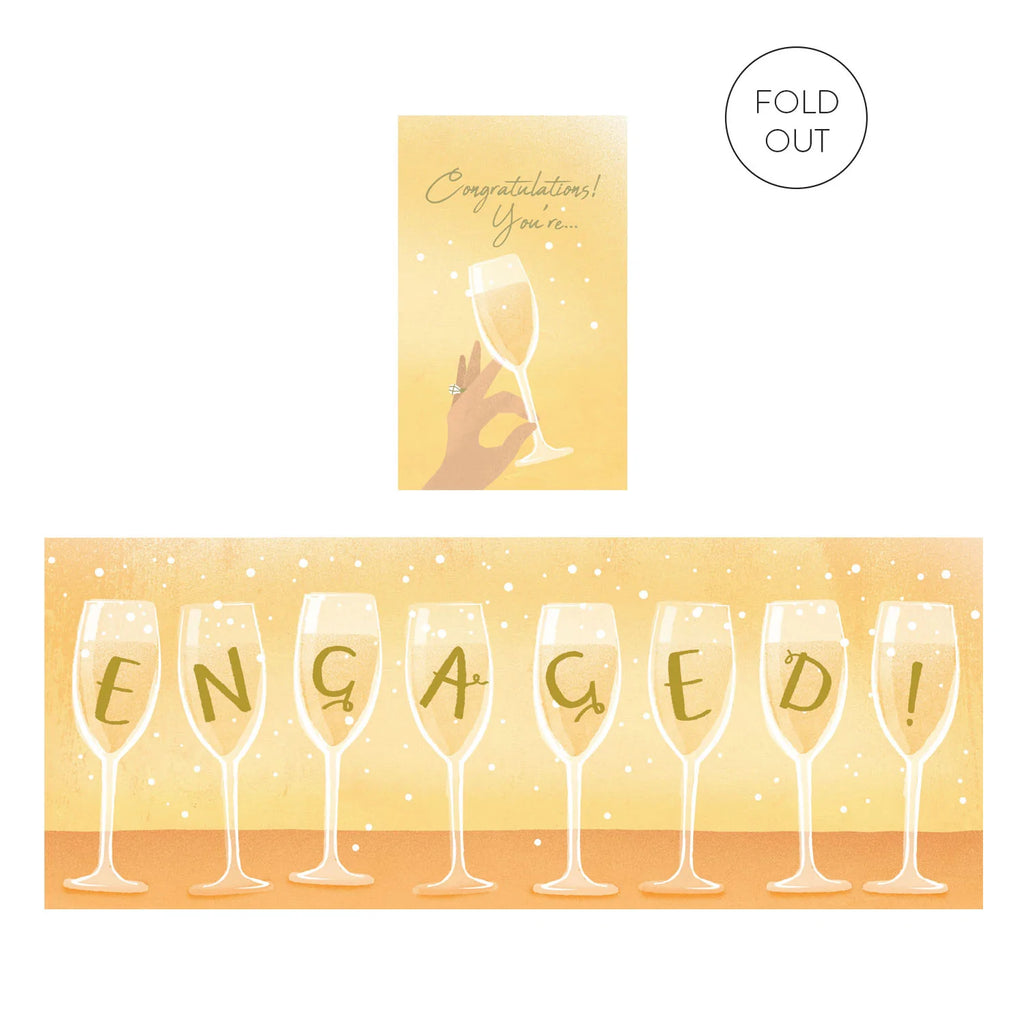 You're Engaged Expanding Card | Paper & Cards Studio