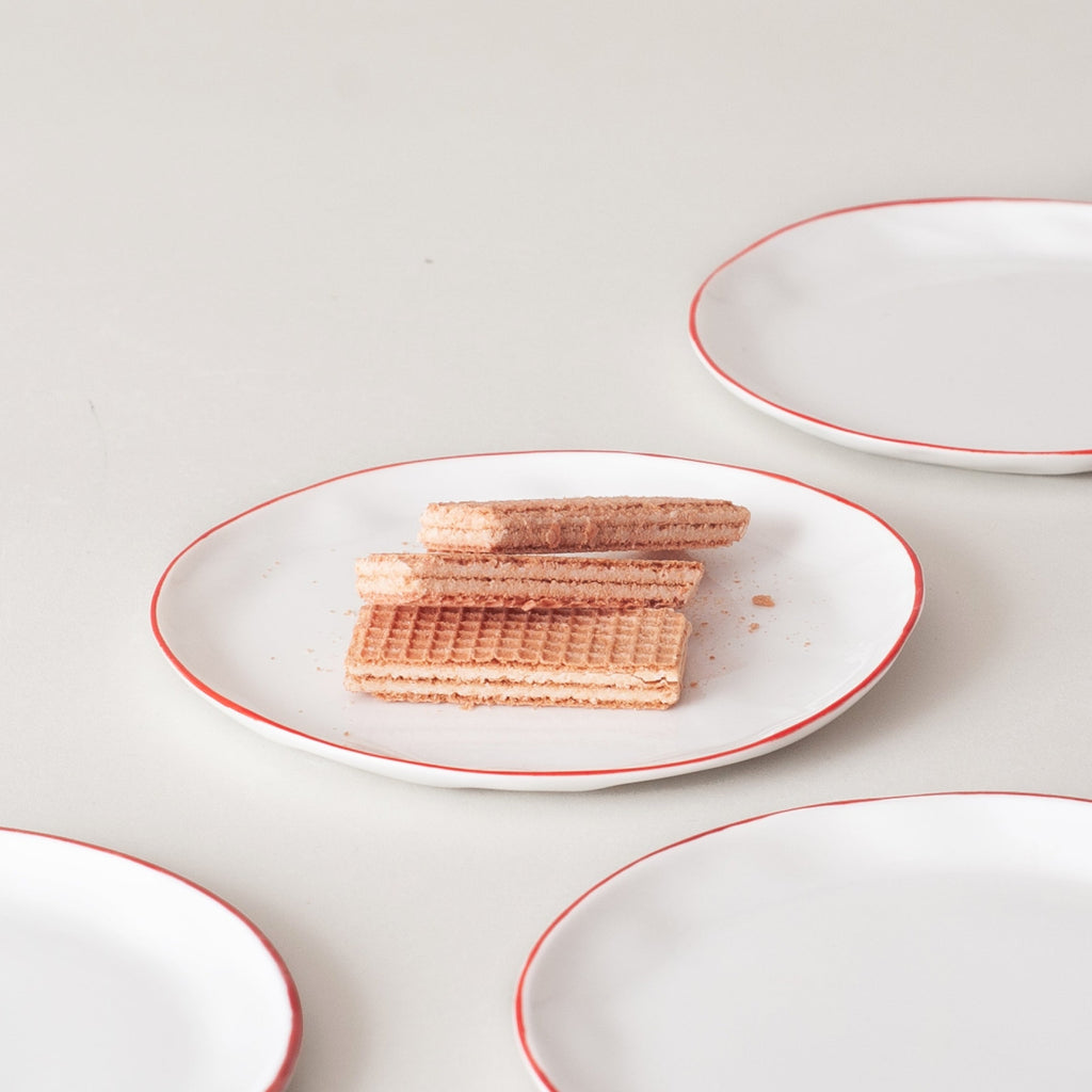 Feldspar Set of 4 Geranium Cake Plate | Garian Hong Kong Lifestyle Concept Store
