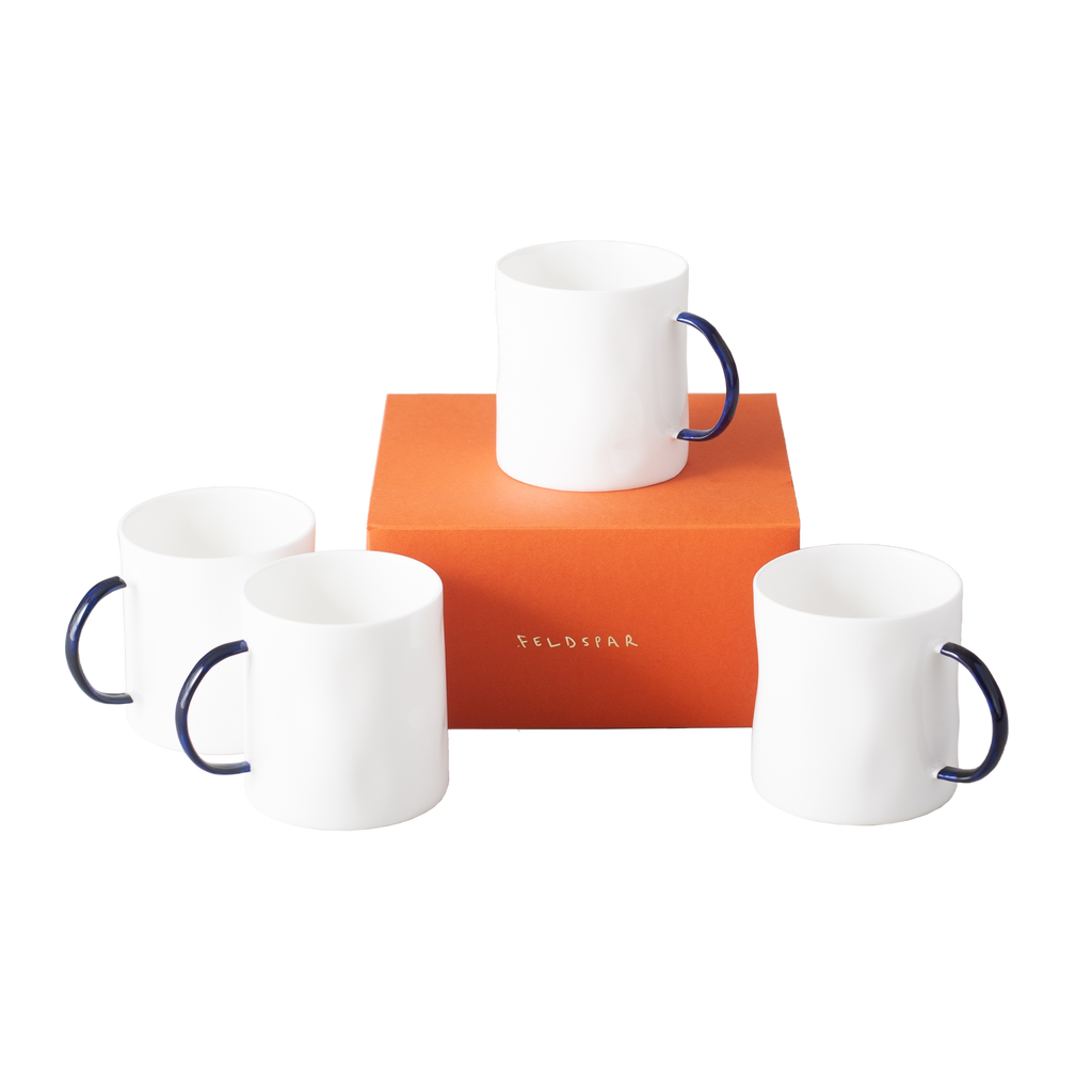 Feldspar Set of 4 7oz Cobalt Coffee Mug | Garian Lifestyle Concept Store