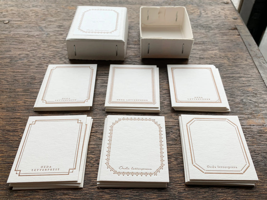 Letterpress Mini Frame Card Box | Paper & Cards Studio