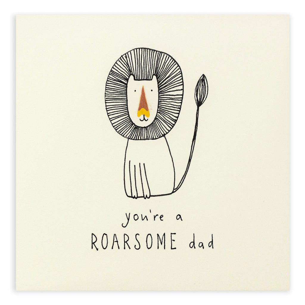 Father's Day Roarsome - Pencil Shavings Card | Paper & Cards Studio