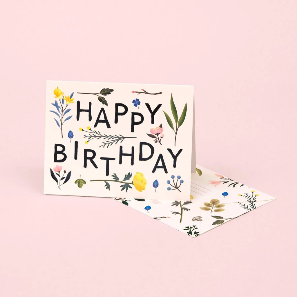 Plant Variety Birthday Card - Ivory | Paper & Cards Studio