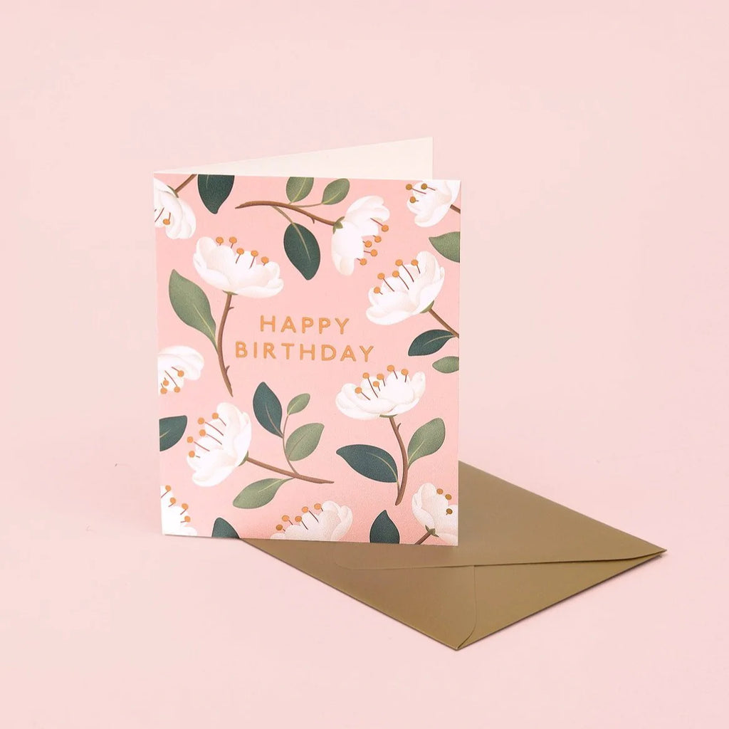 Magnolia Birthday Card - Blush | Paper & Cards Studio