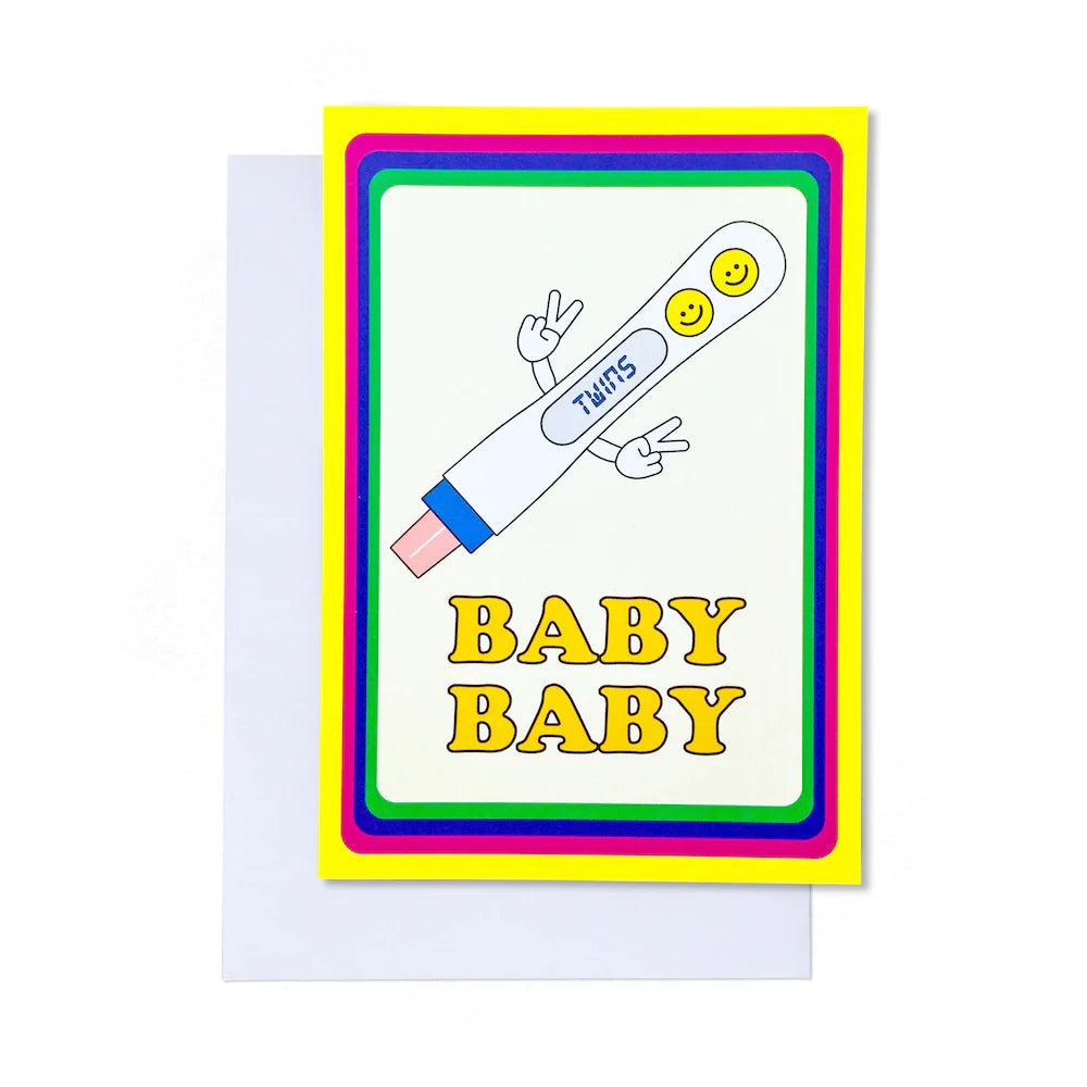 Baby Baby (Twins) Card | Paper & Cards Studio