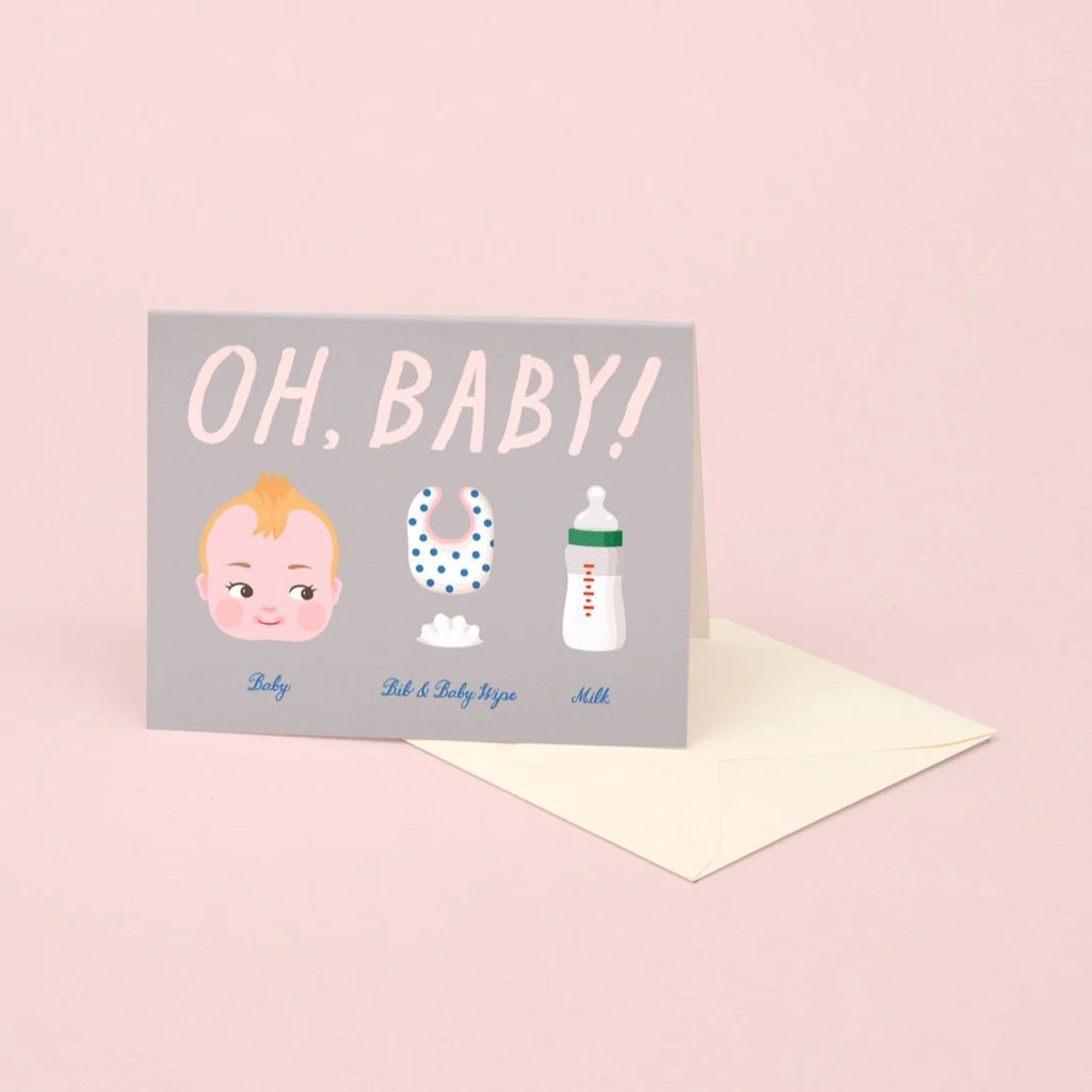 Oh Baby Card for Baby Shower Card | Paper & Cards Studio