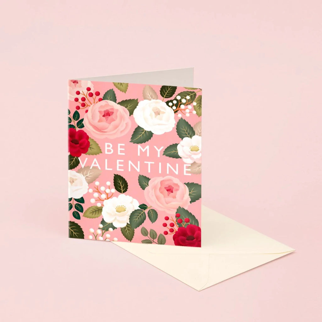 Pink Rose Valentine's Day Card | Paper & Cards Studio