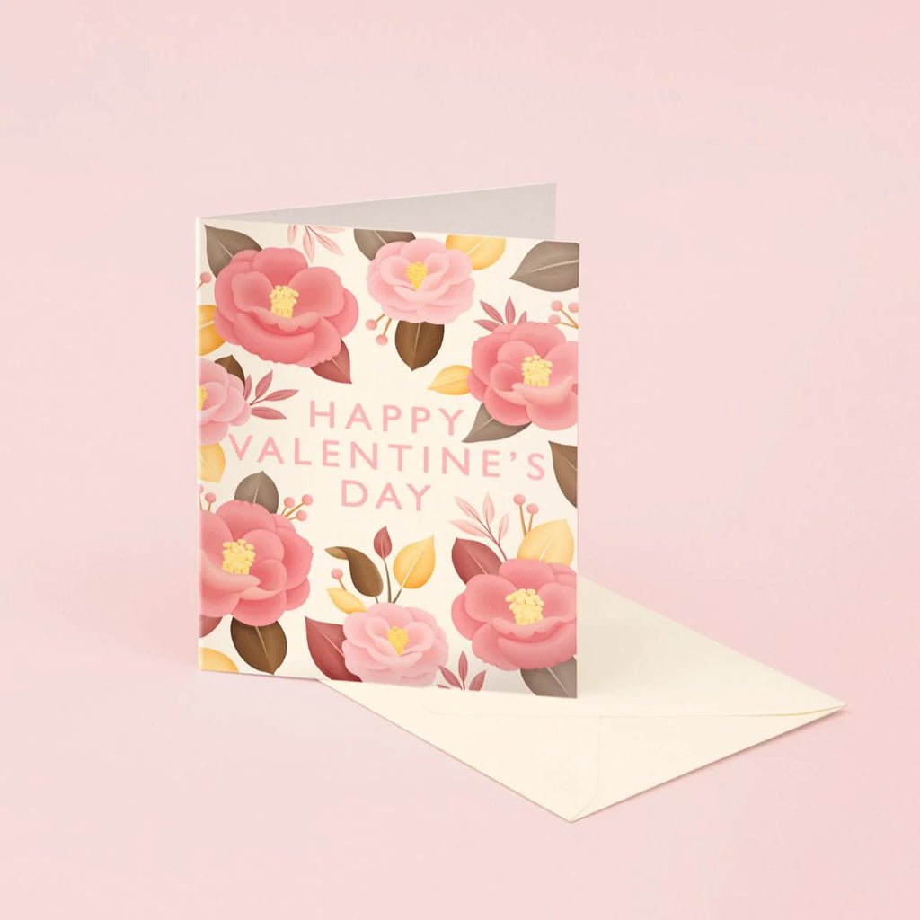 Camellia Japonica Valentine's Day Card | Paper & Cards Studio