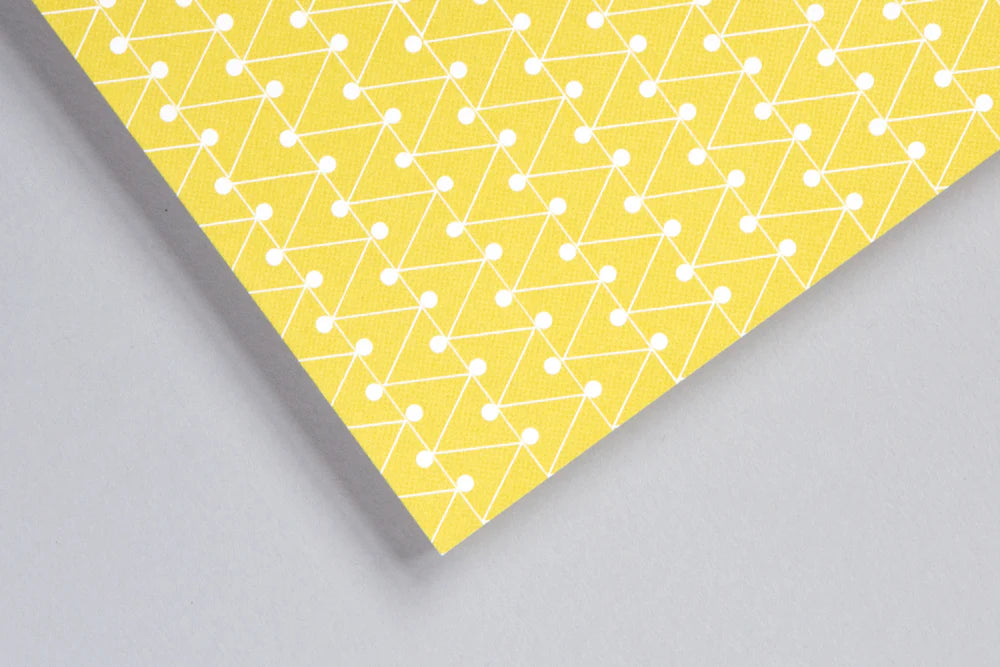 Medium Layflat Notebook, Dash Print in Leaf Green | Ruled | Paper & Cards Studio