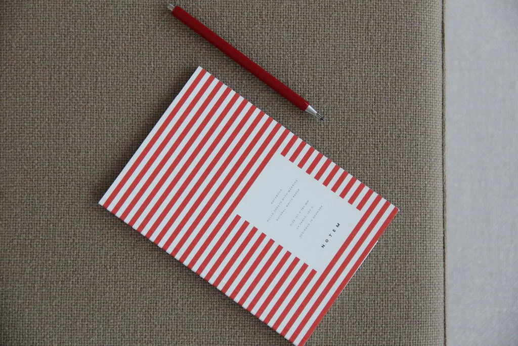 VITA Softcover Notebook - Small, Bright Red, Lined | Paper & Cards Studio