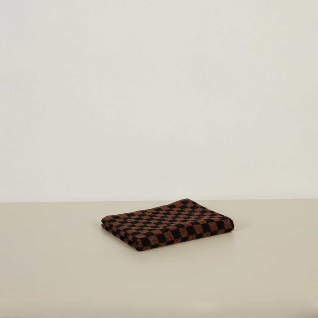 Josephine Hand Towel in Tabac & Noir | Baina | Garian Hong Kong Lifestyle Concept Store