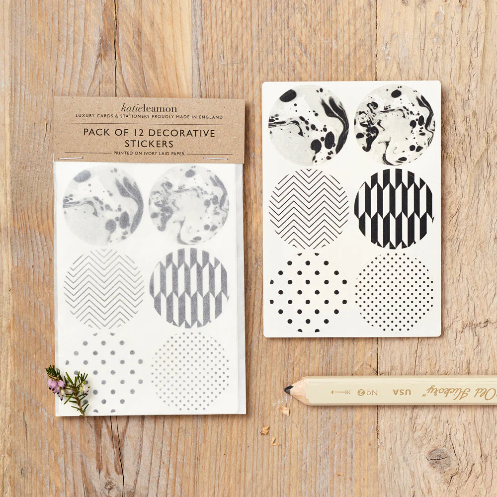 Black and White Pattern Stickers | Paper & Cards Studio