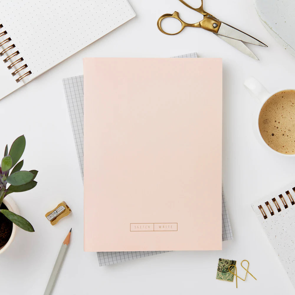 Wiro Pink Notebook, Blank and Dot Grid | Paper & Cards Studio