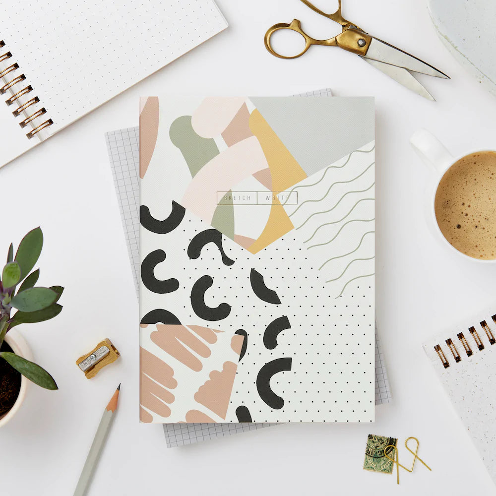 Wiro Collage Notebook, Blank and Dot Grid | Paper & Cards Studio