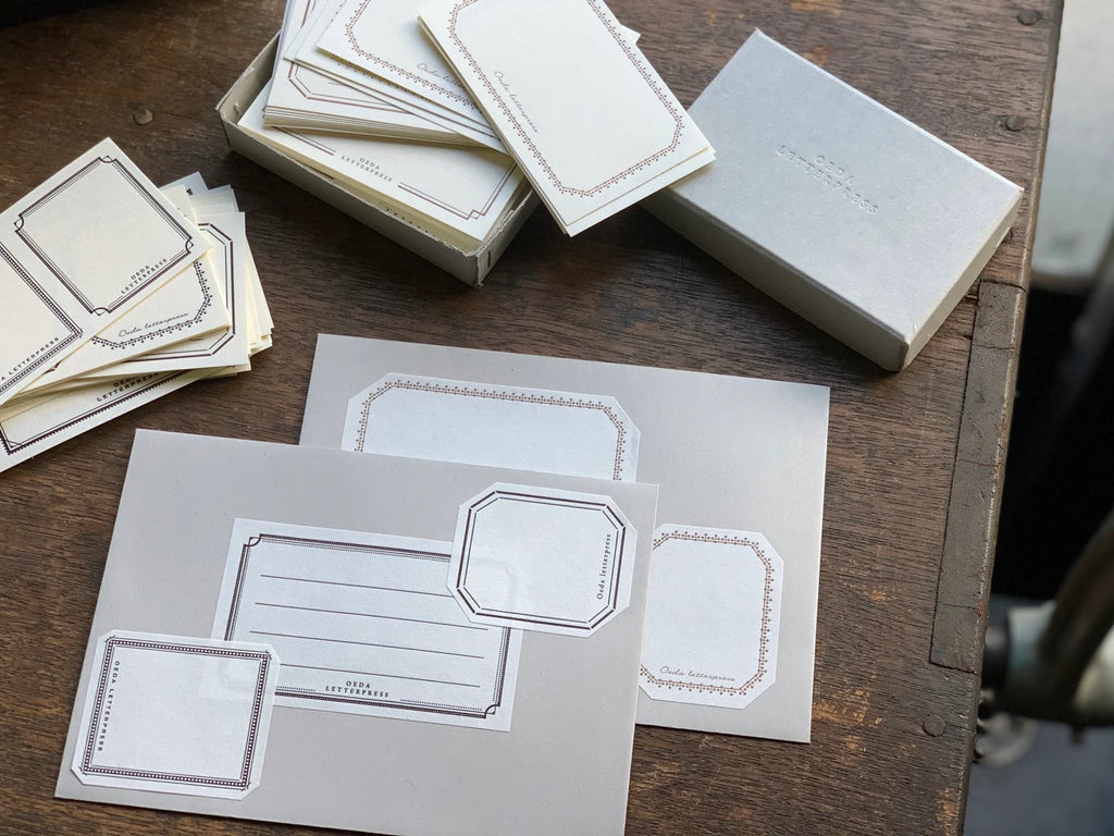 Letterpress Frame Sticker Box | Paper & Cards Studio