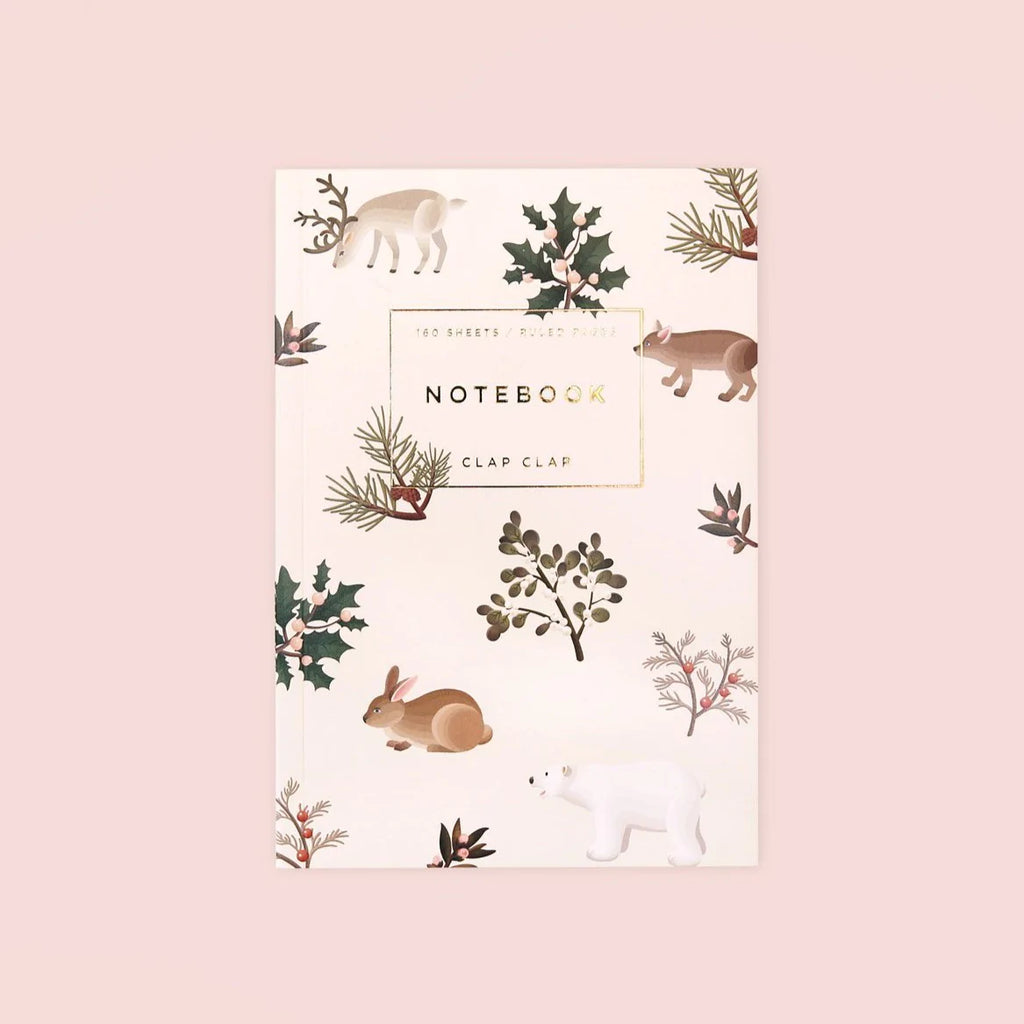 Wild Animals Notebook - Cream, Lined | Paper & Cards Studio