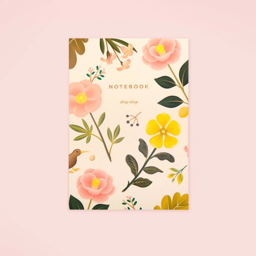 Garden Bloom Notebook - Cream, Lined | Paper & Cards Studio