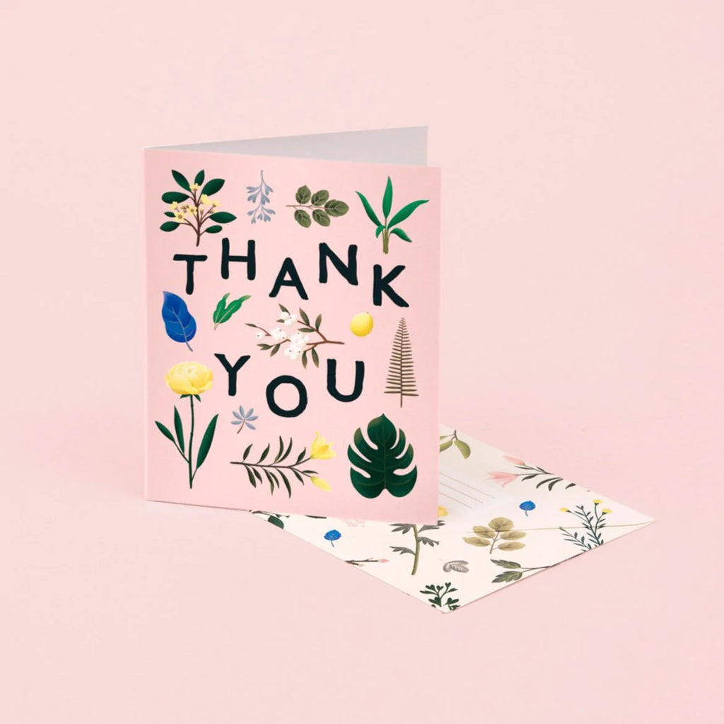 Assorted Botanical Thank You - Pink | Paper & Cards Studio