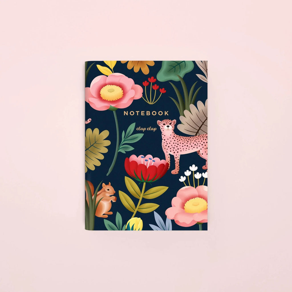 Animal Kingdom Pocket Notebook - Navy, Blank | Paper & Cards Studio