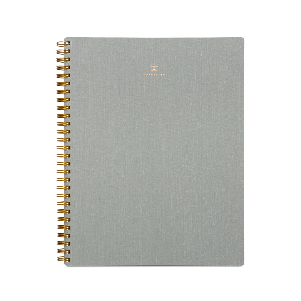 Appointed Notebook in Dove Gray, Lined/Grid/Blank | Paper & Cards Studio