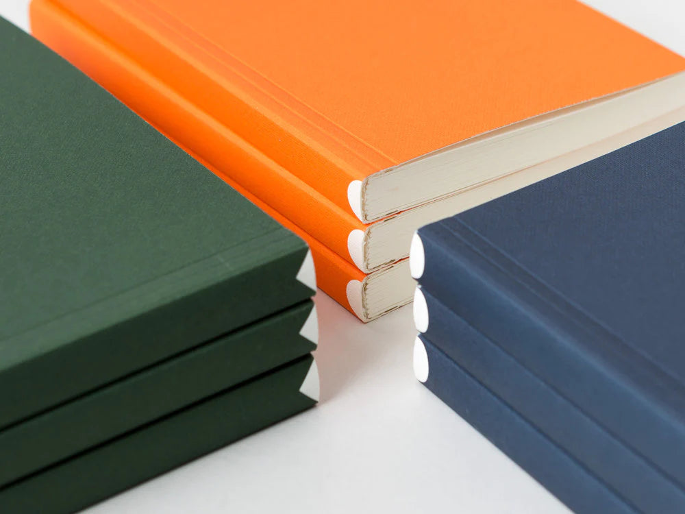 Pocket Layflat Notebook, Circle Orange | Plain | Paper & Cards Studio