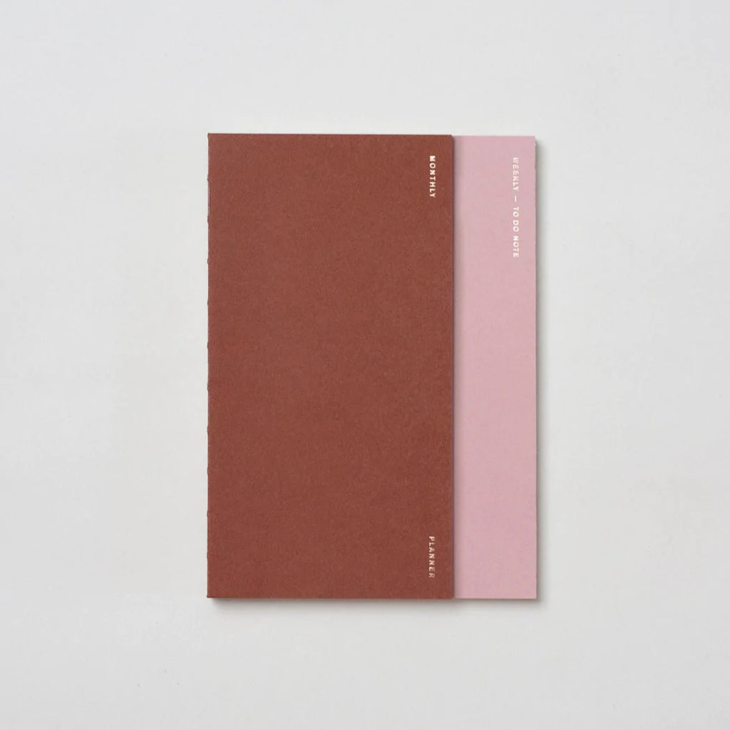 3 in 1 Planner A5 - Tiramisu Pink - Monthly/Weekly/To Do Note