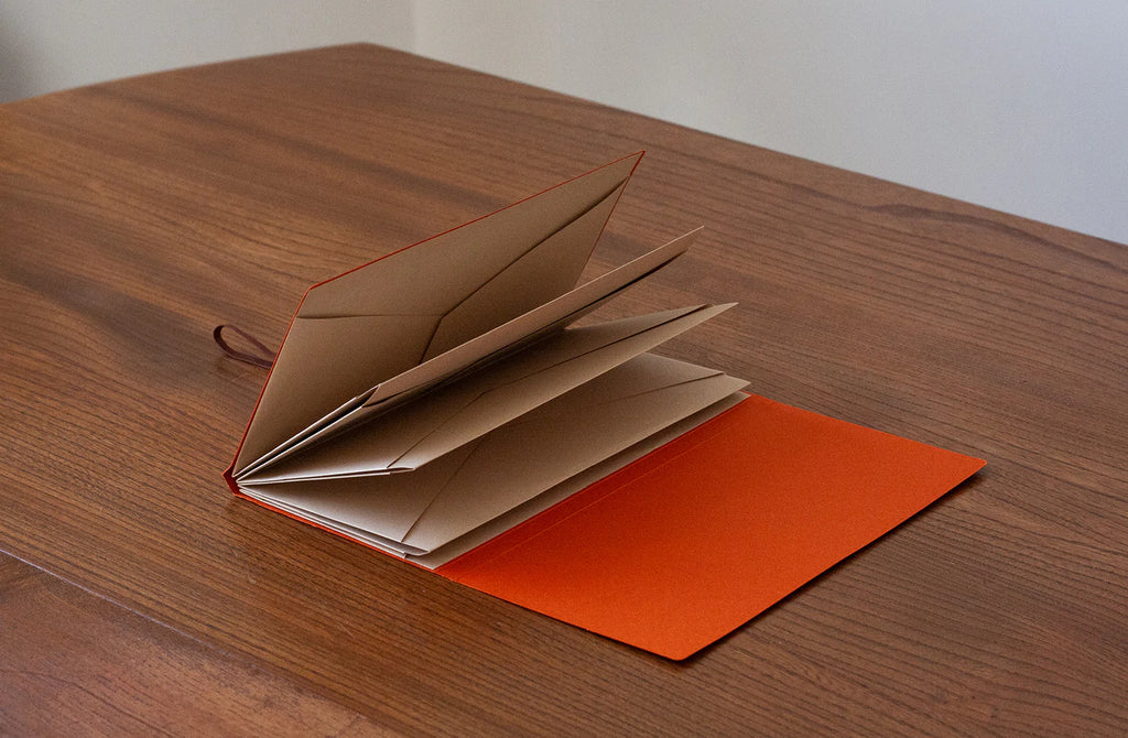 Origami Holder - Vermilion Orange | Paper & Cards Studio