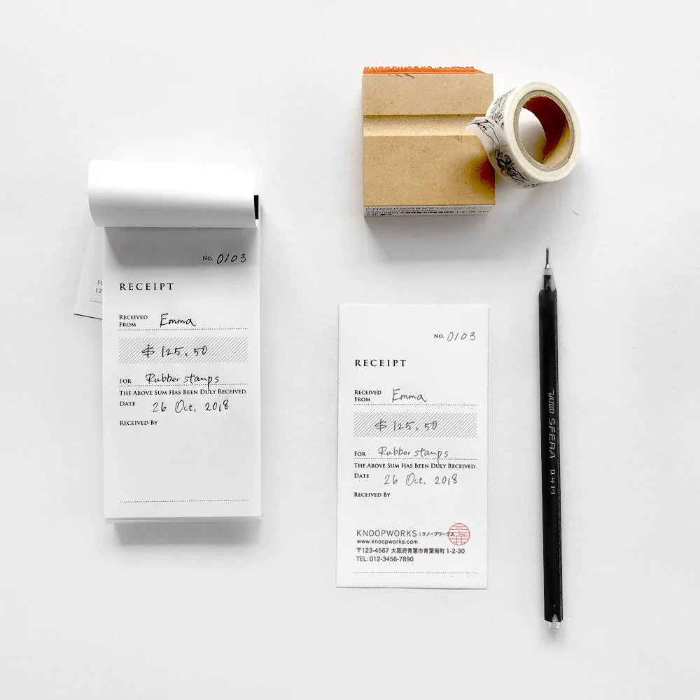 Receipt Book | Paper & Cards Studio