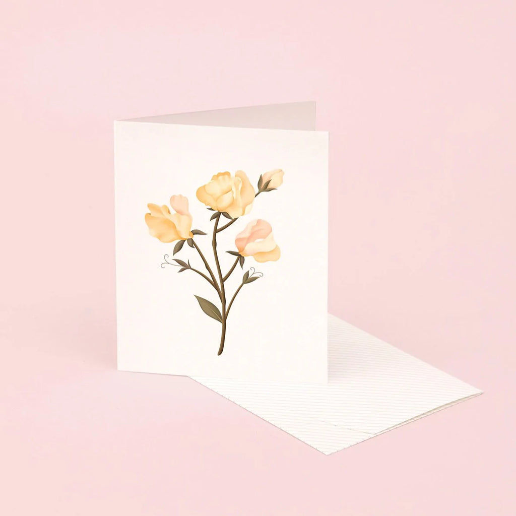Botanical Scented Card - Sweet Pea | Paper & Cards Studio
