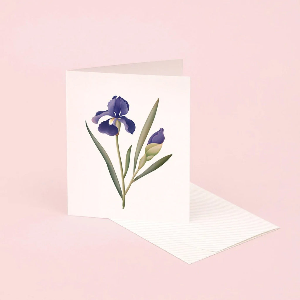Botanical Scented Card - Iris | Paper & Cards Studio